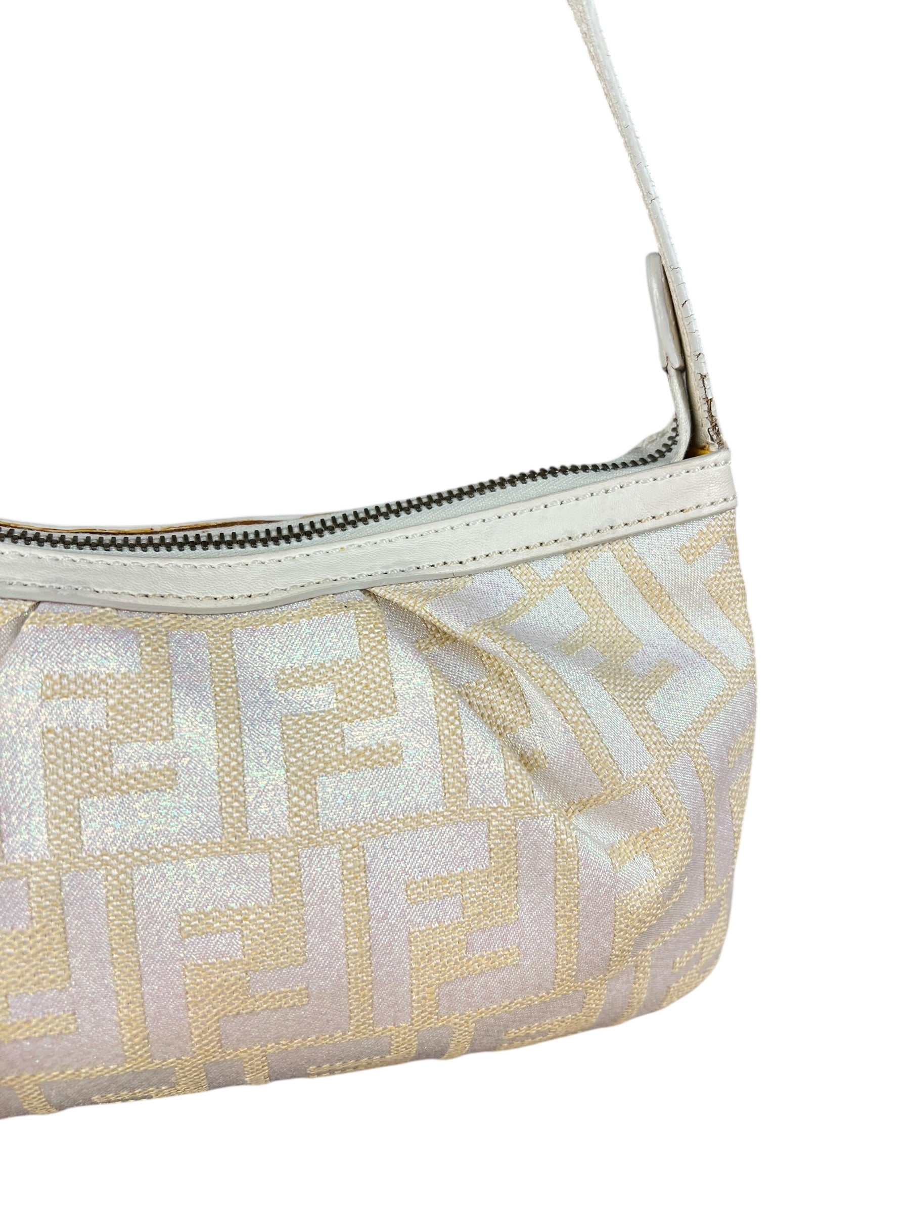 Fendi Sparkle Zucca Pochette Shoulder Bag