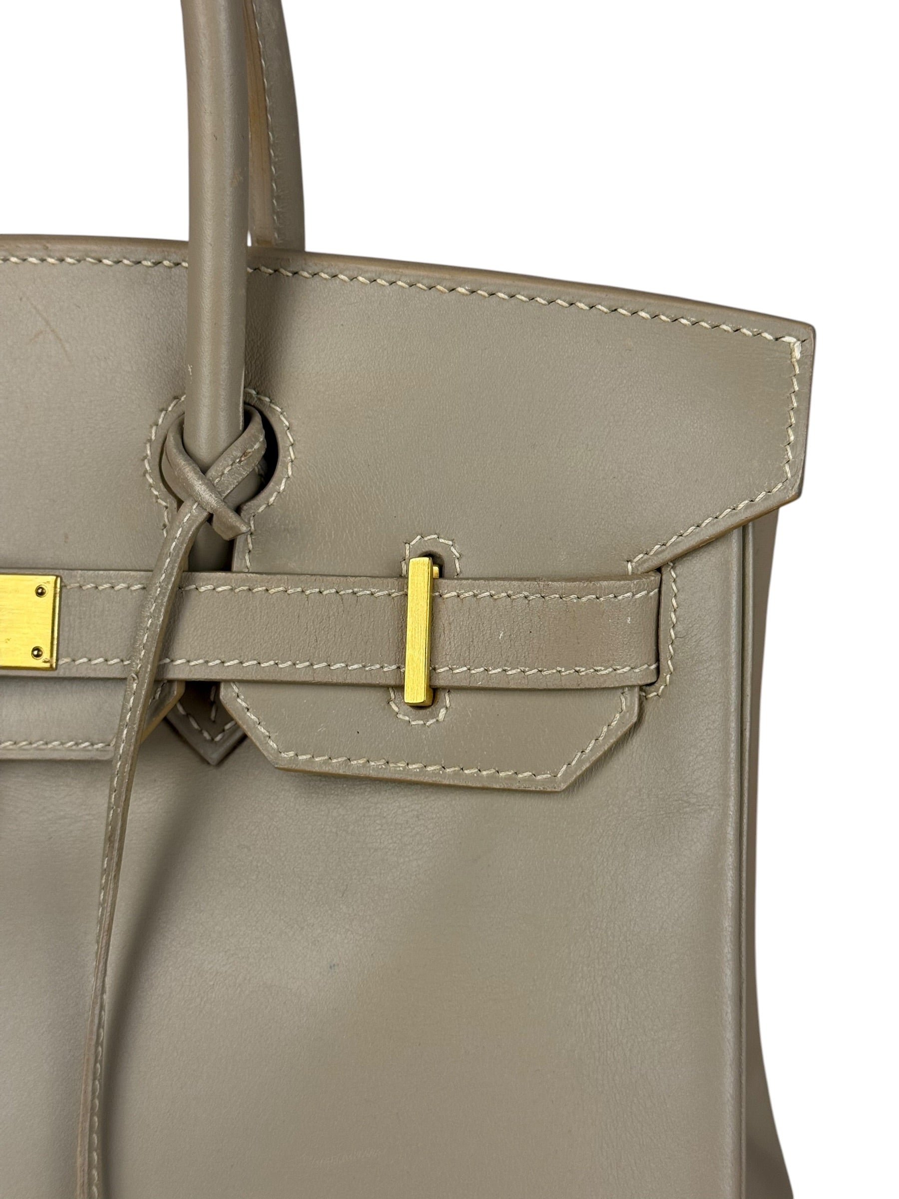 Hermes Birkin 30 Argile Box Brushed Gold 2003