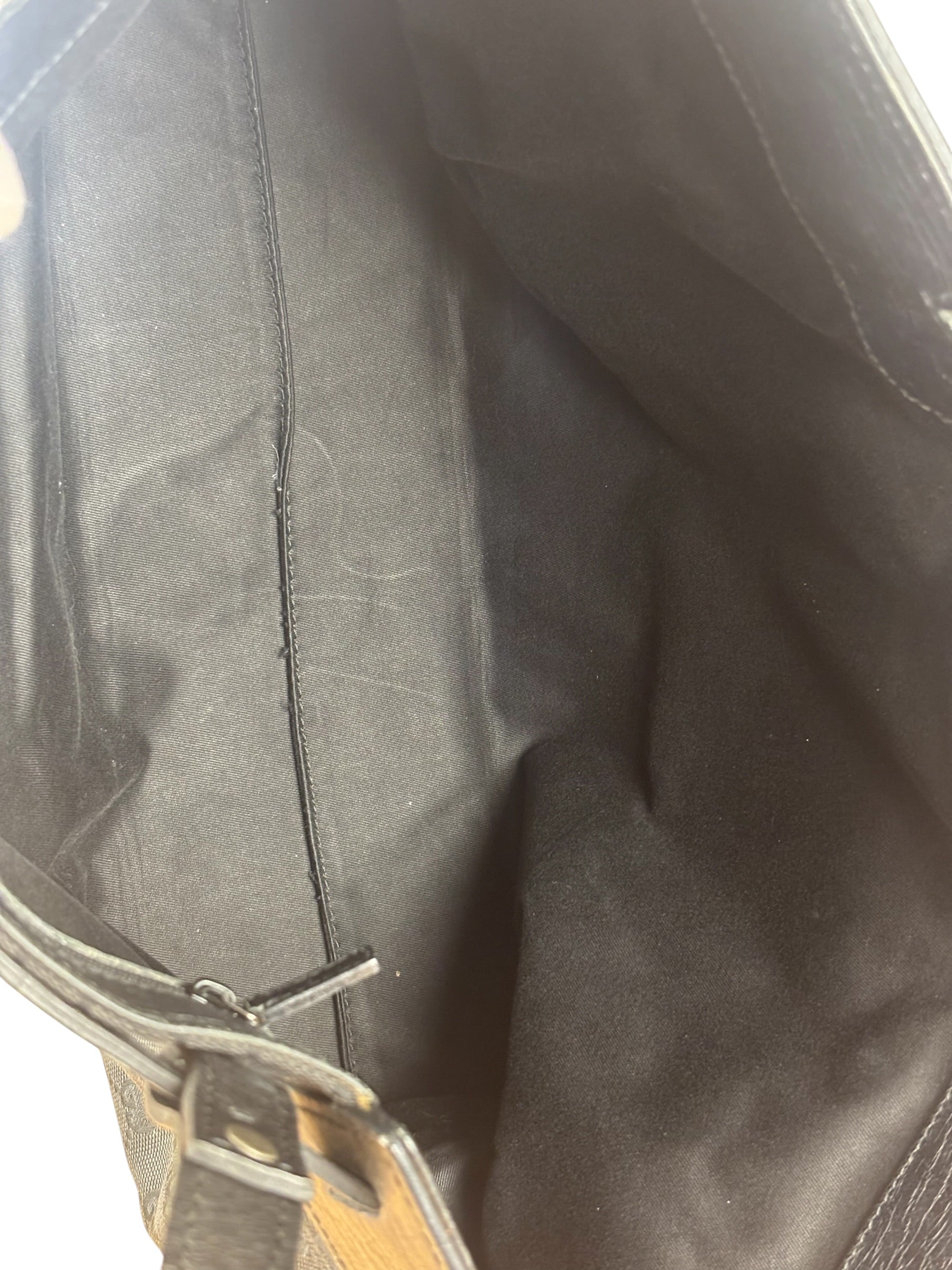Gucci Black GG Canvas Tote Hand Bag