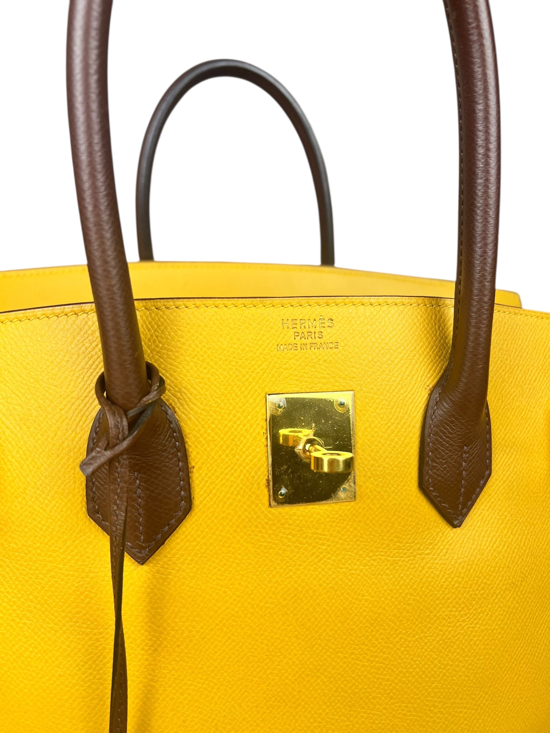 Hermes Birkin 35 Cushvel Havana x Jaune