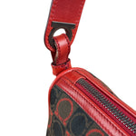 Salvatore Ferragamo Multicolor Leather Trim Monogram Gancini Pochette