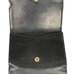 Chanel Navy Blue Leather Caviar Wallet