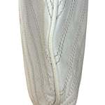 Celine Vintage White Leather Stitch Hobo Shoulder Bag