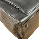 Chanel Vintage Black Calfskin Front Pocket Tote 1997