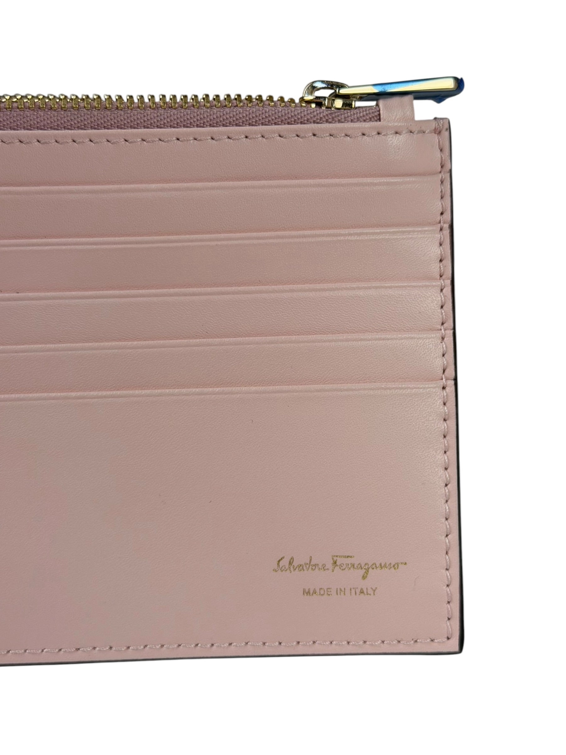 Salvatore Ferragamo Pink/Black Striped Crossbody Bag