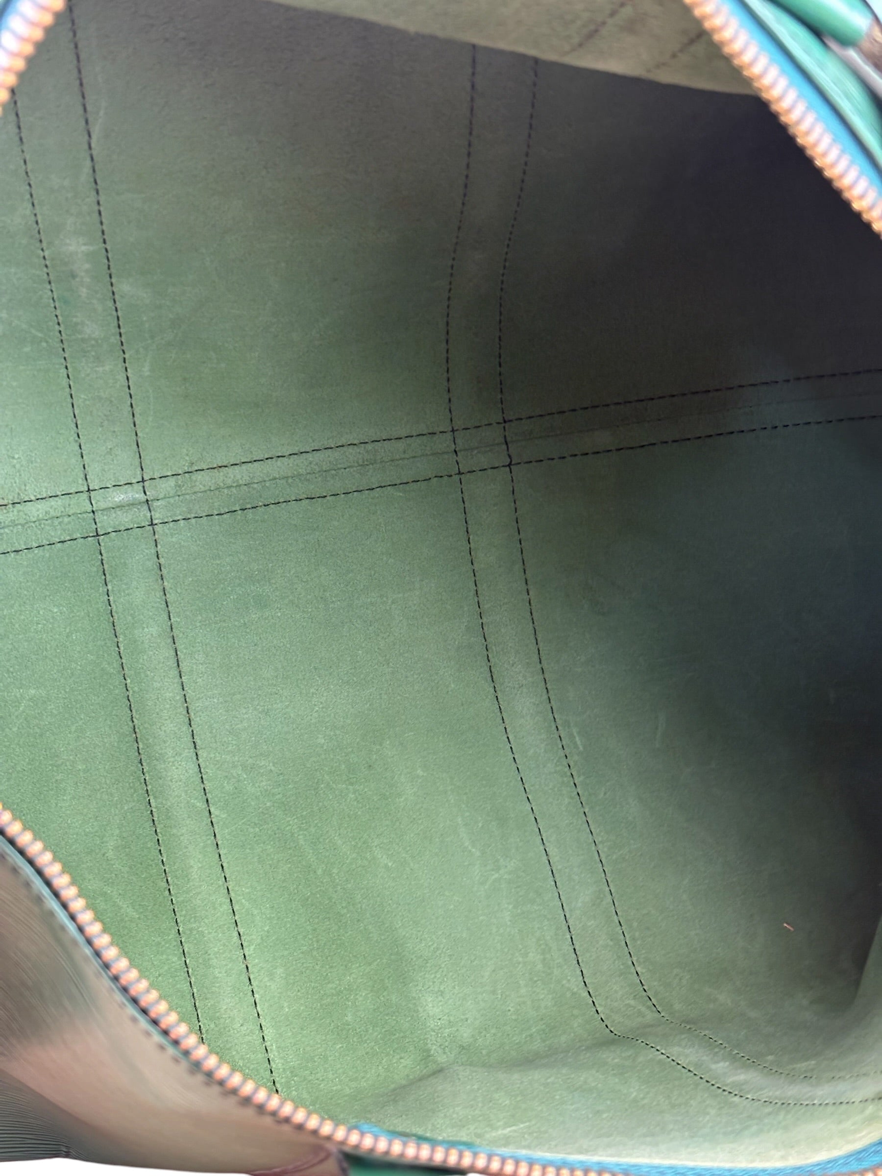 Louis Vuitton Vintage Borneo Green Epi Keepall Bag