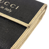Gucci Vintage Leather Unisex Trifold Wallet