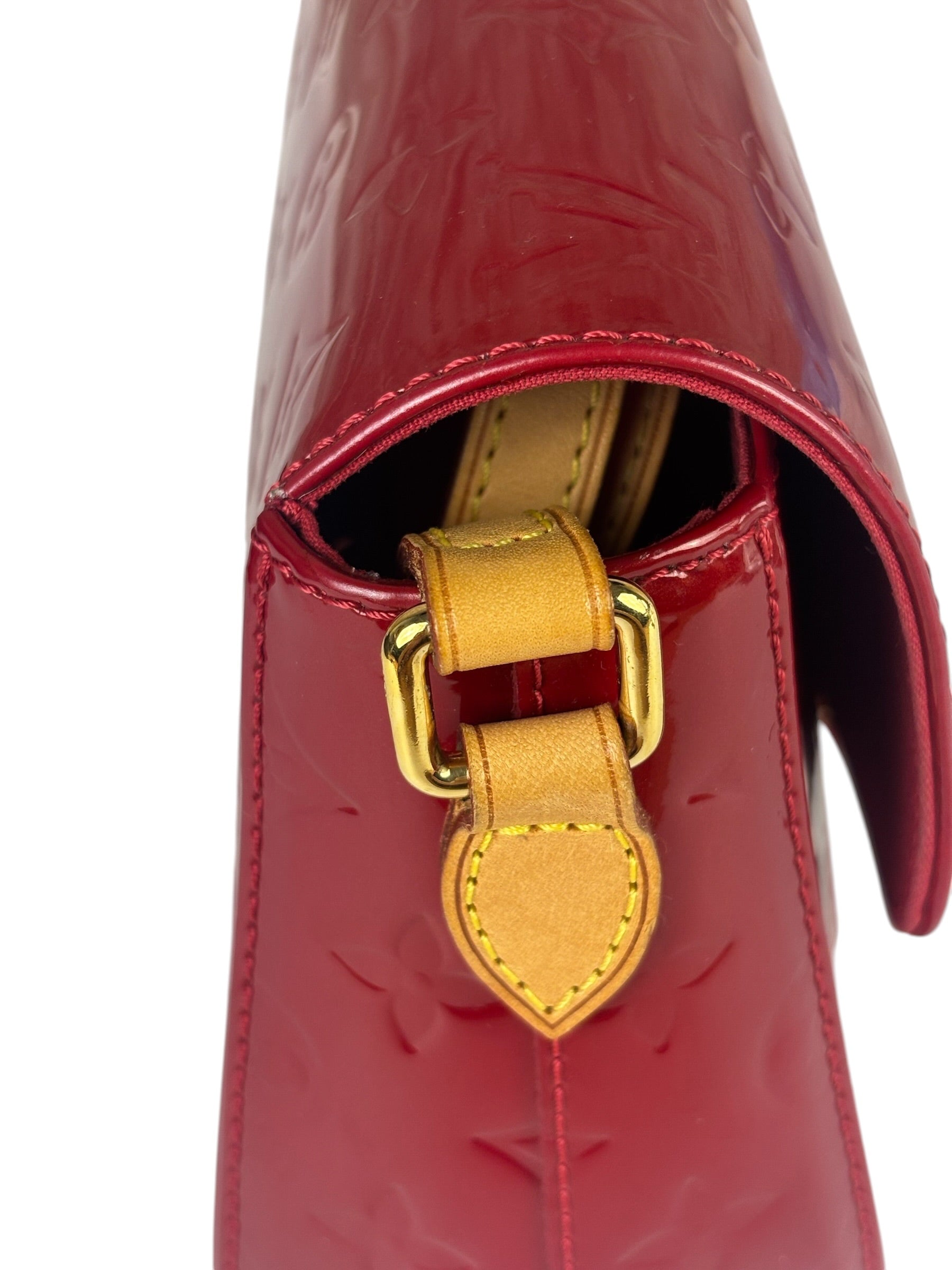 Louis Vuitton Monogram Red Vernis Bellflower Crossbody