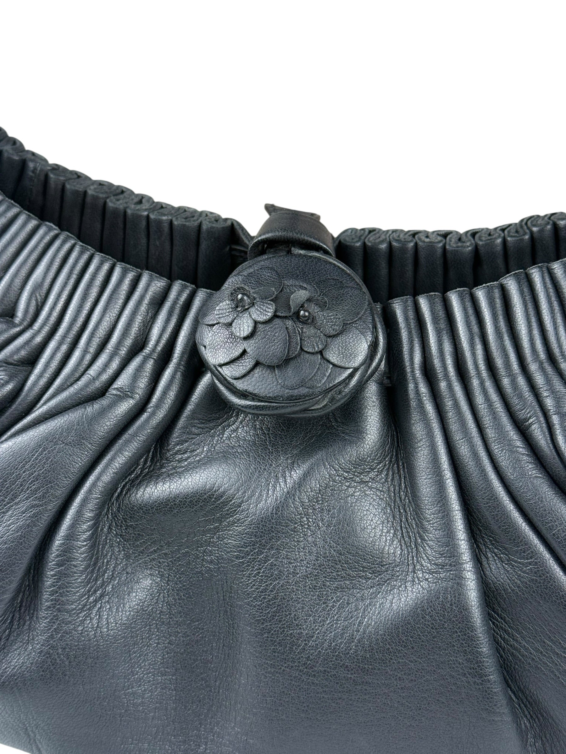 Bottega Veneta Braided Handle Leather Shoulder Bag