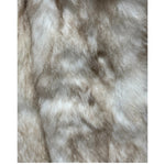 Imagnin Vintage Beige/Cream Rabbit Fur Coat