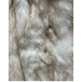 Imagnin Vintage Beige/Cream Rabbit Fur Coat