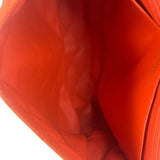 Chanel Orange Quilted Lambskin Flap Bag 2008