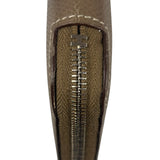 Hermes Taupe Epsom Leather Silk'In Long Wallet 2009