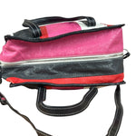 Balenciaga Multi-Color Vertical Stripe Bazar Shopper Two-Way Bag
