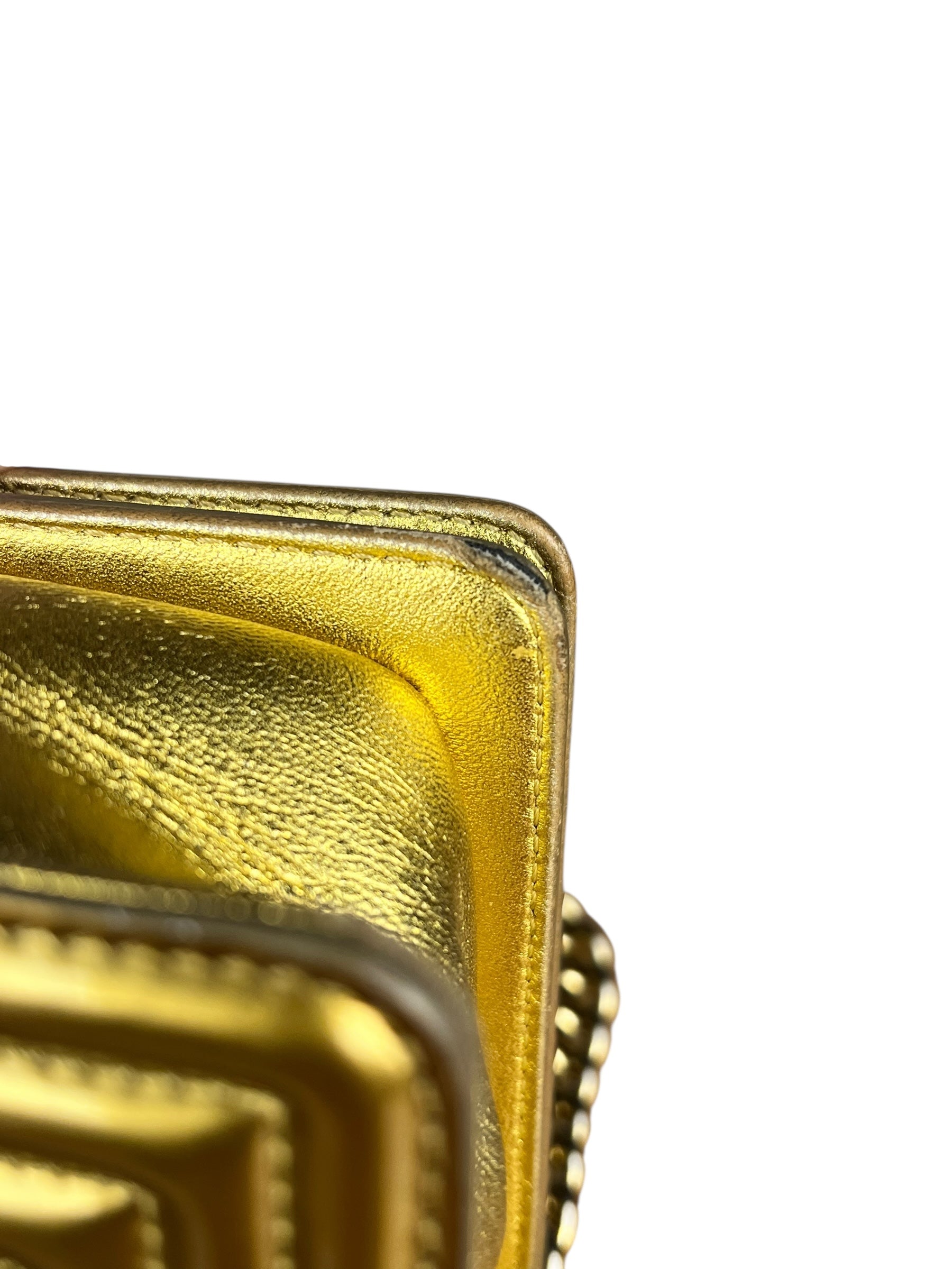 Chanel Gold Metallic CC Boy Bag 2014