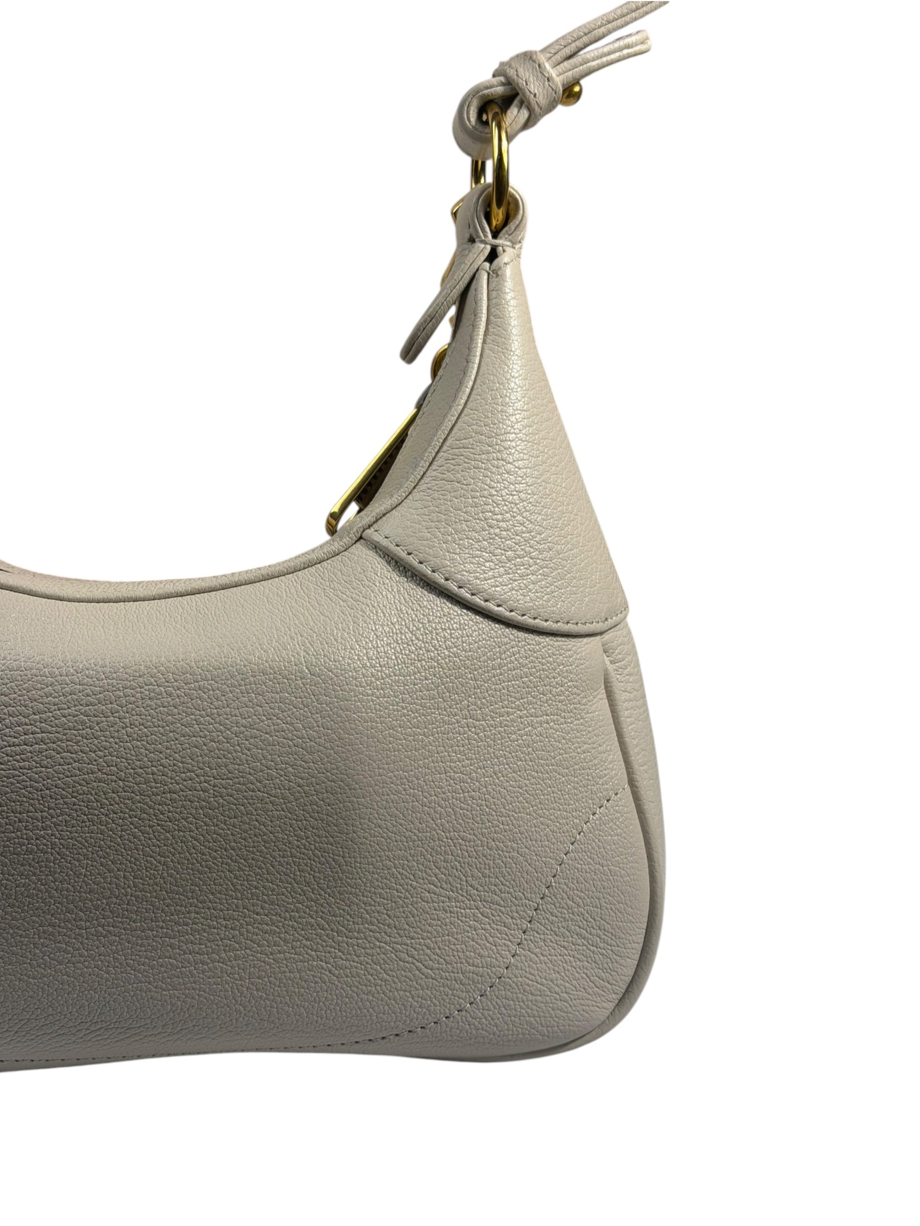 Gucci White Aphrodite Leather Shoulder Bag