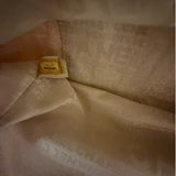 Chanel Cream/Pink Leather Lax Crochet Bowler Shoulder Bag 2004