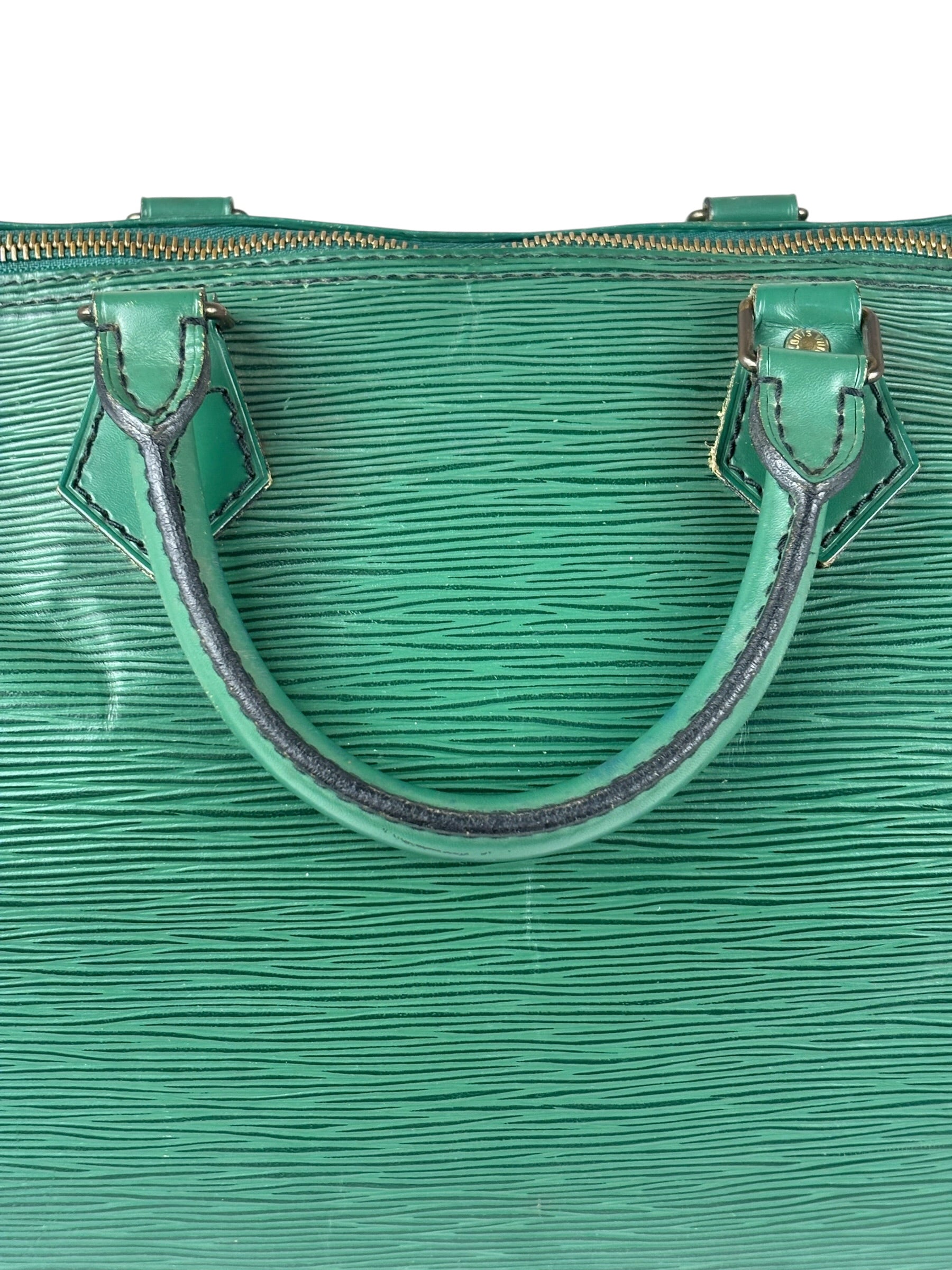 Louis Vuitton Vintage Green Epi Speedy 35