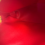 Celine Yellow Leather Dome 2Way Handbag