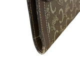 Celine Vintage Canvas Snap Trifold Wallet
