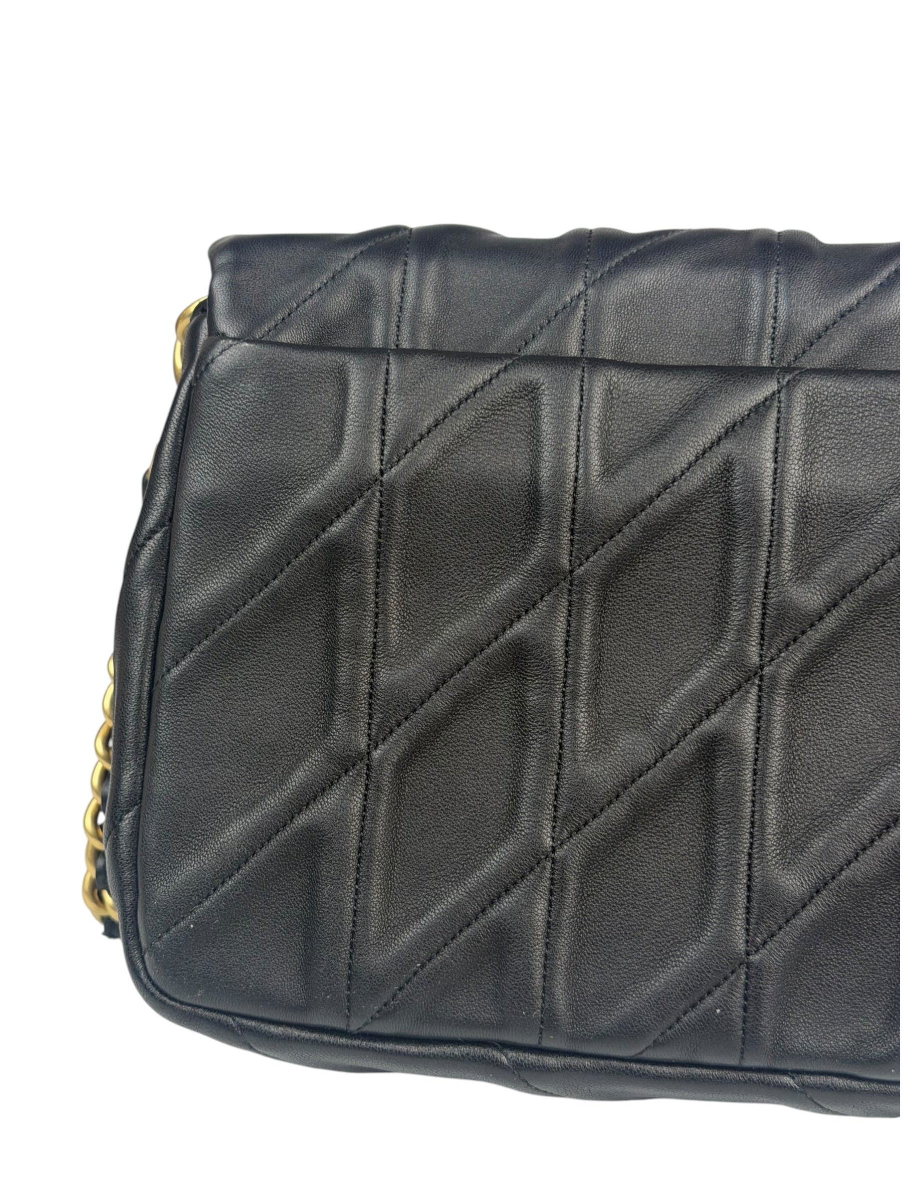 Coach Black Nappa Leather Tabby Shoulder Bag