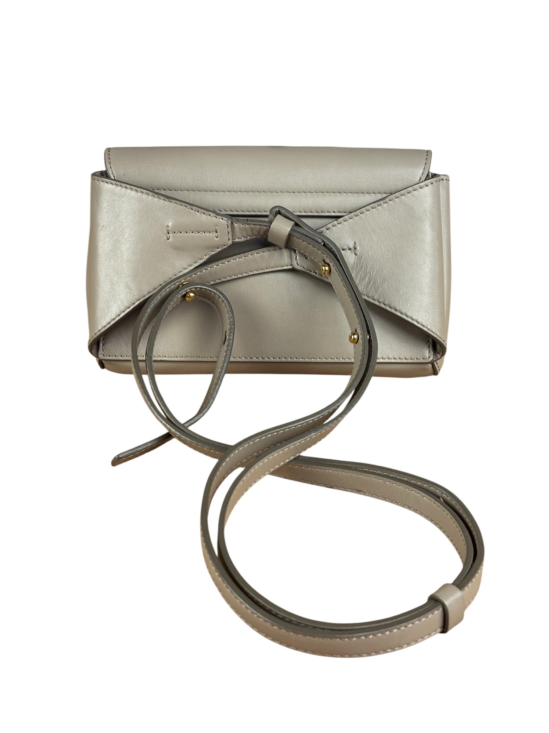 Chloe Beige Leather C Logo Waist Bag