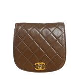 Chanel Brown Quilted Waist Bag 1990