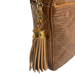Chanel Vintage Leather Lizard Tassel Camera Case - 1987