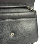 Chanel Black Caviar Flap Wallet On Chain 2013