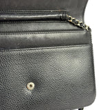 Chanel Black Caviar Flap Wallet On Chain 2013