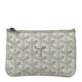 Goyard White Senat Mini Pouch