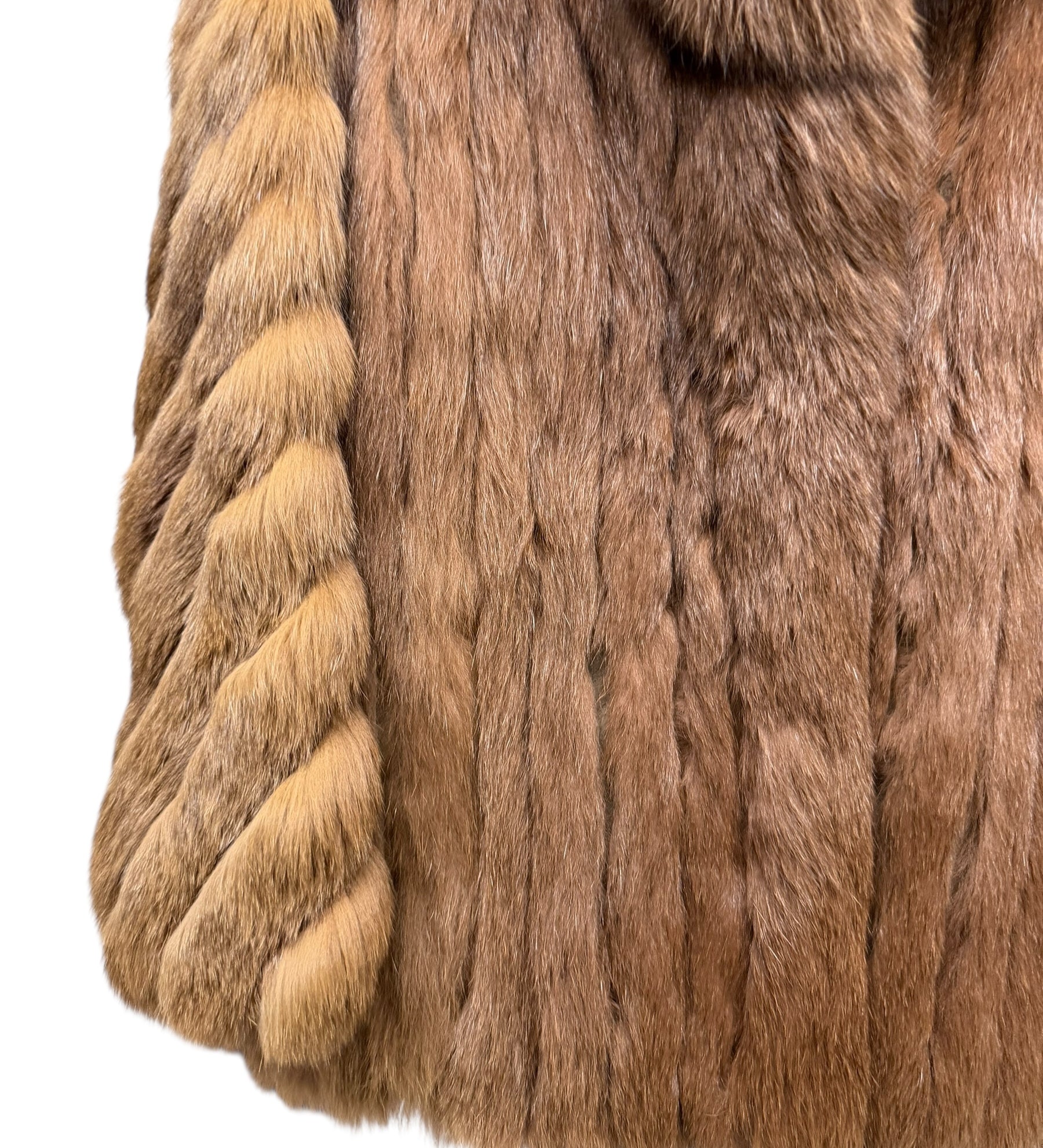 Malvoisie Vintage Brown Fur Coat
