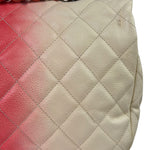 Chanel Quilted Caviar Ivory/Pink Ombre Jumbo Flap 2013