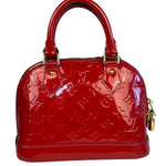 Louis Vuitton Red Vernis Alma BB Handbag