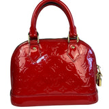 Louis Vuitton Red Vernis Alma BB Handbag