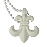Chrome Hearts White Silichrome Ball Chain Necklace