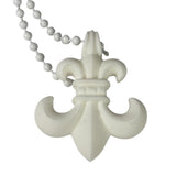 Chrome Hearts White Silichrome Ball Chain Necklace