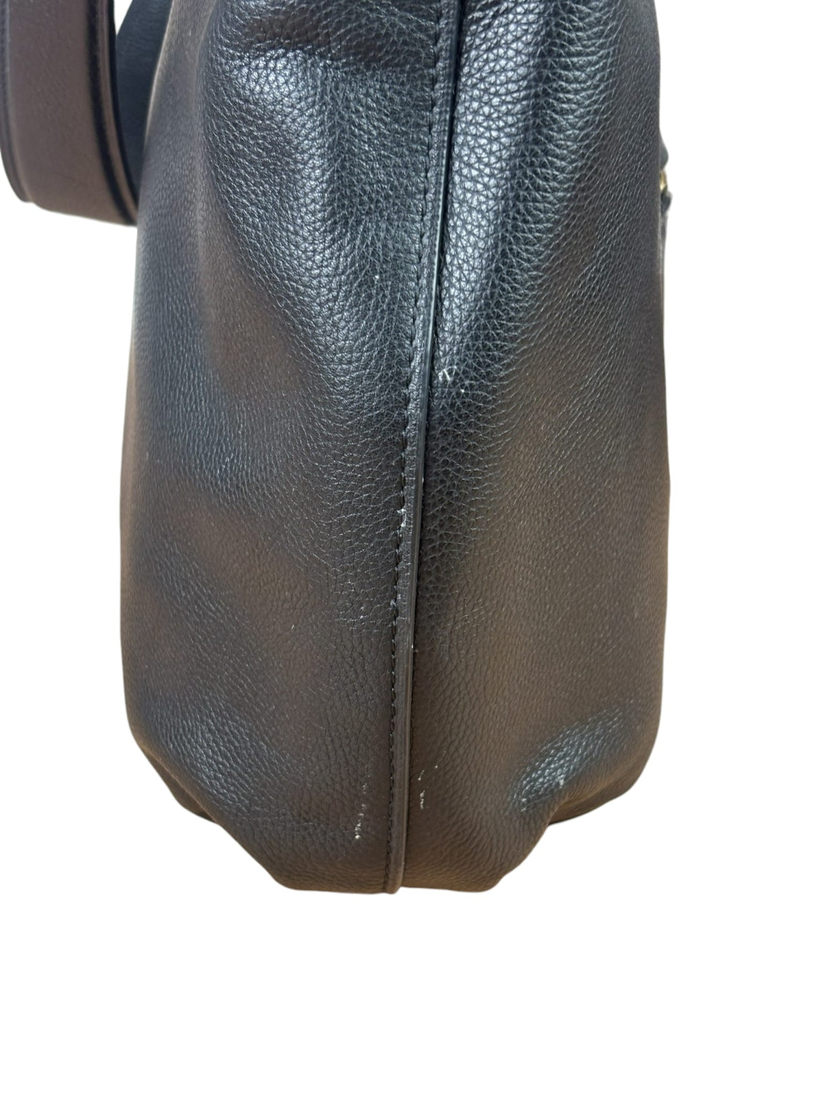 Coach Black Pebbled Leather Laurel Hobo Bag