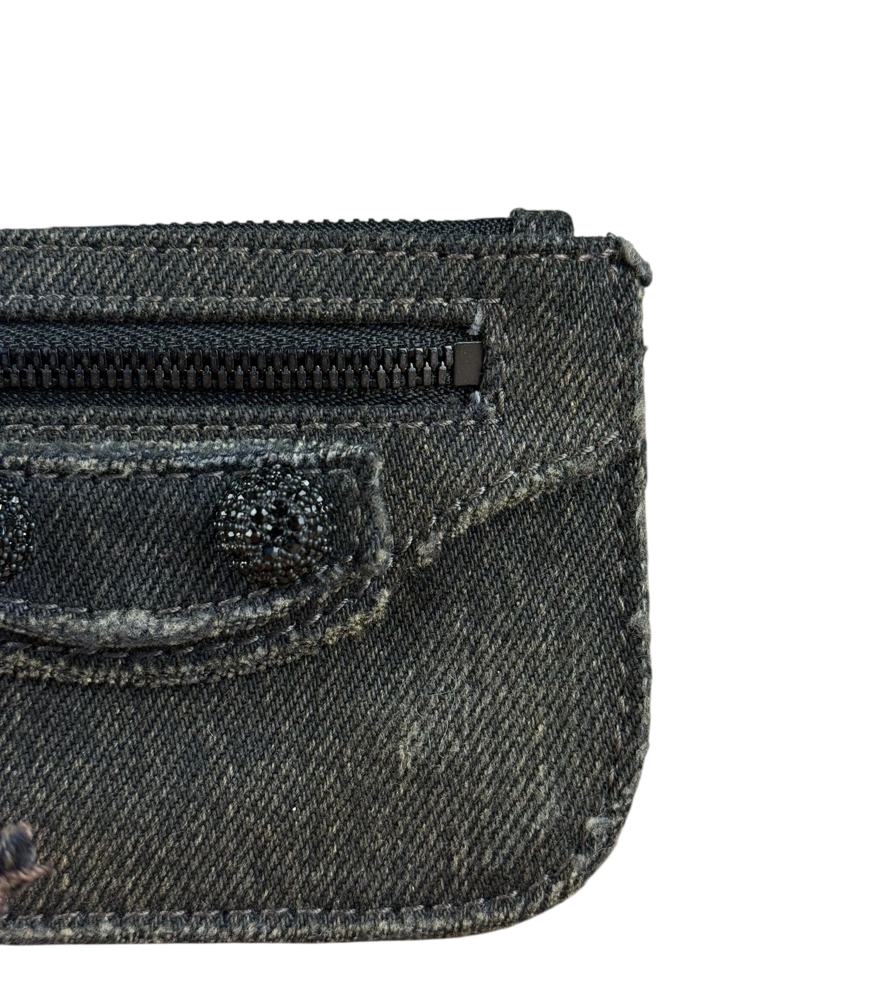 Balenciaga Le Cagole Zip Pouch Denim