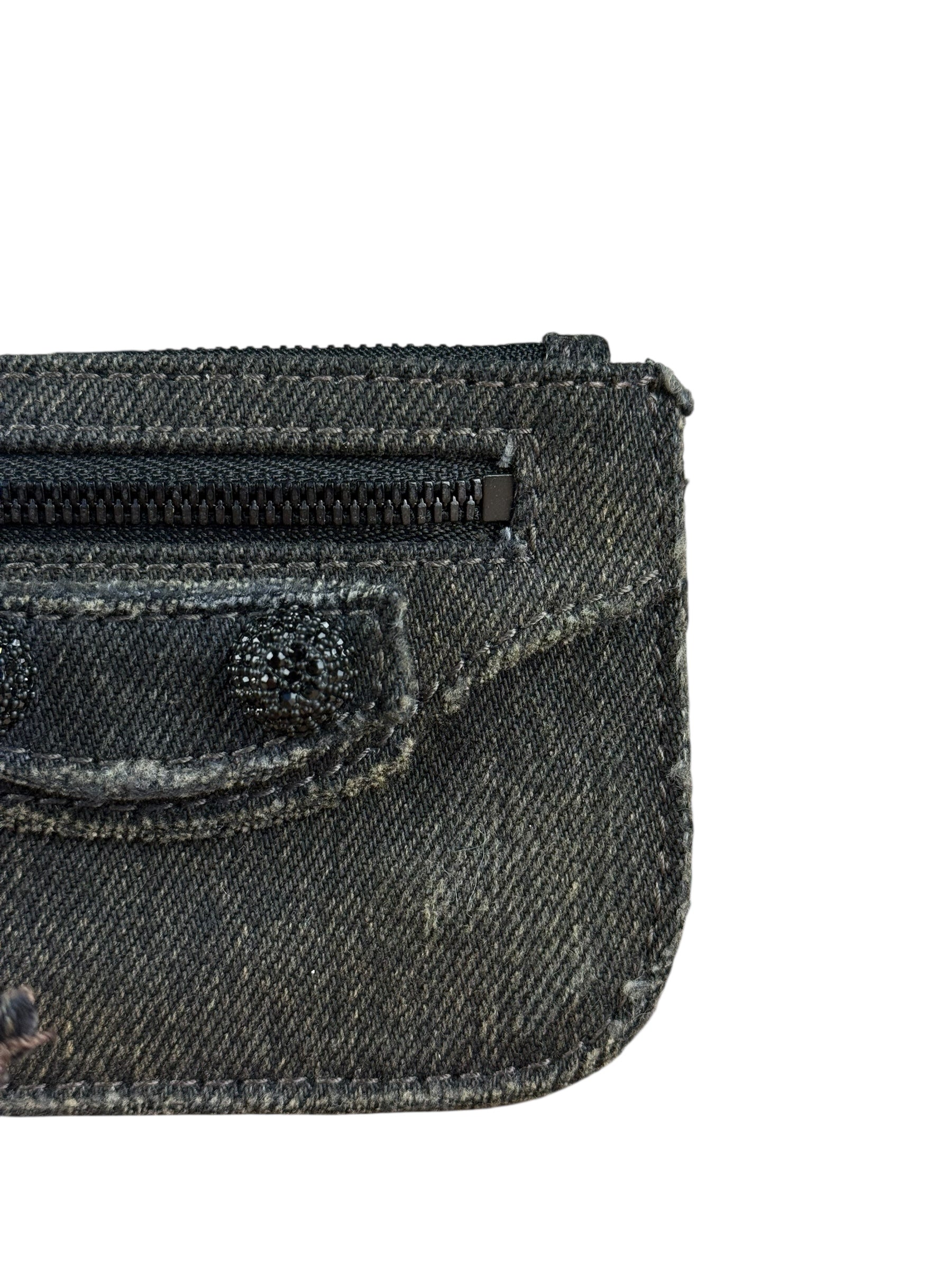 Balenciaga Le Cagole Zip Pouch Denim