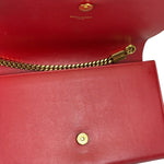 Yves Saint Laurent Red Leather Medium Kate Shoulder Bag