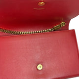 Yves Saint Laurent Red Leather Medium Kate Shoulder Bag