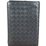 Bottega Veneta Grey Leather Intrecciato Passport/Tall Card Wallet