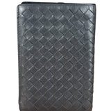 Bottega Veneta Grey Leather Intrecciato Passport/Tall Card Wallet