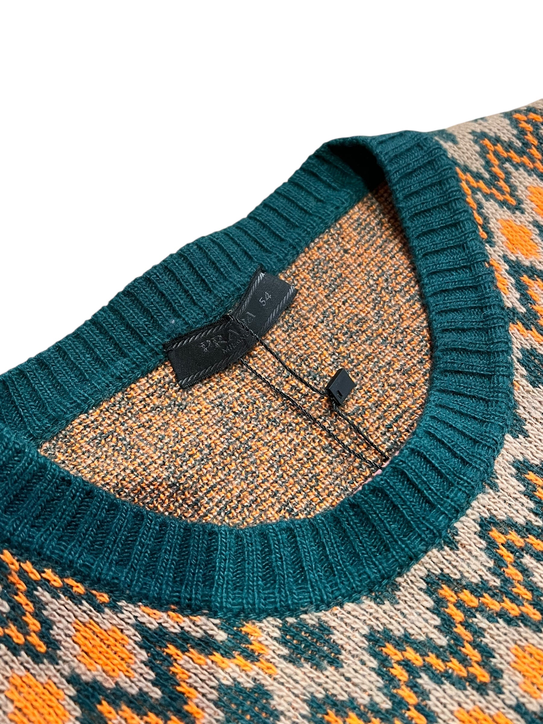 Prada 2018 Wool/Cashmere Patterned Sweater