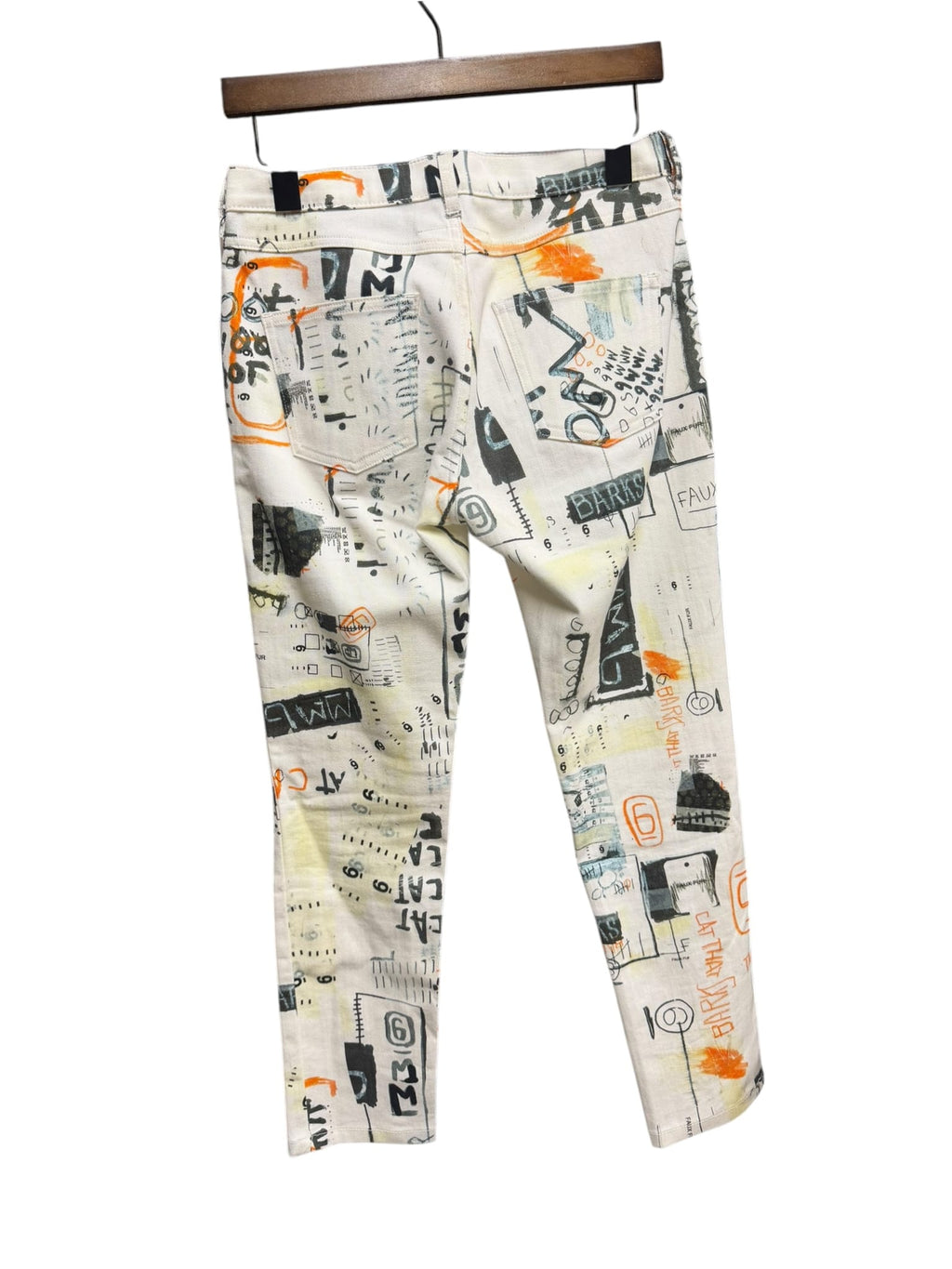 Maison Margiela MM6 Printed Graffiti Slim Jeans