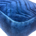 Gucci GG Blue Velvet Marmont Shoulder Bag
