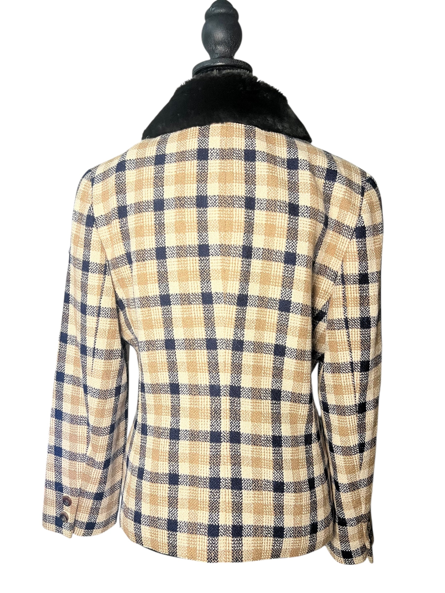 Burberry Check Button Up Jacket