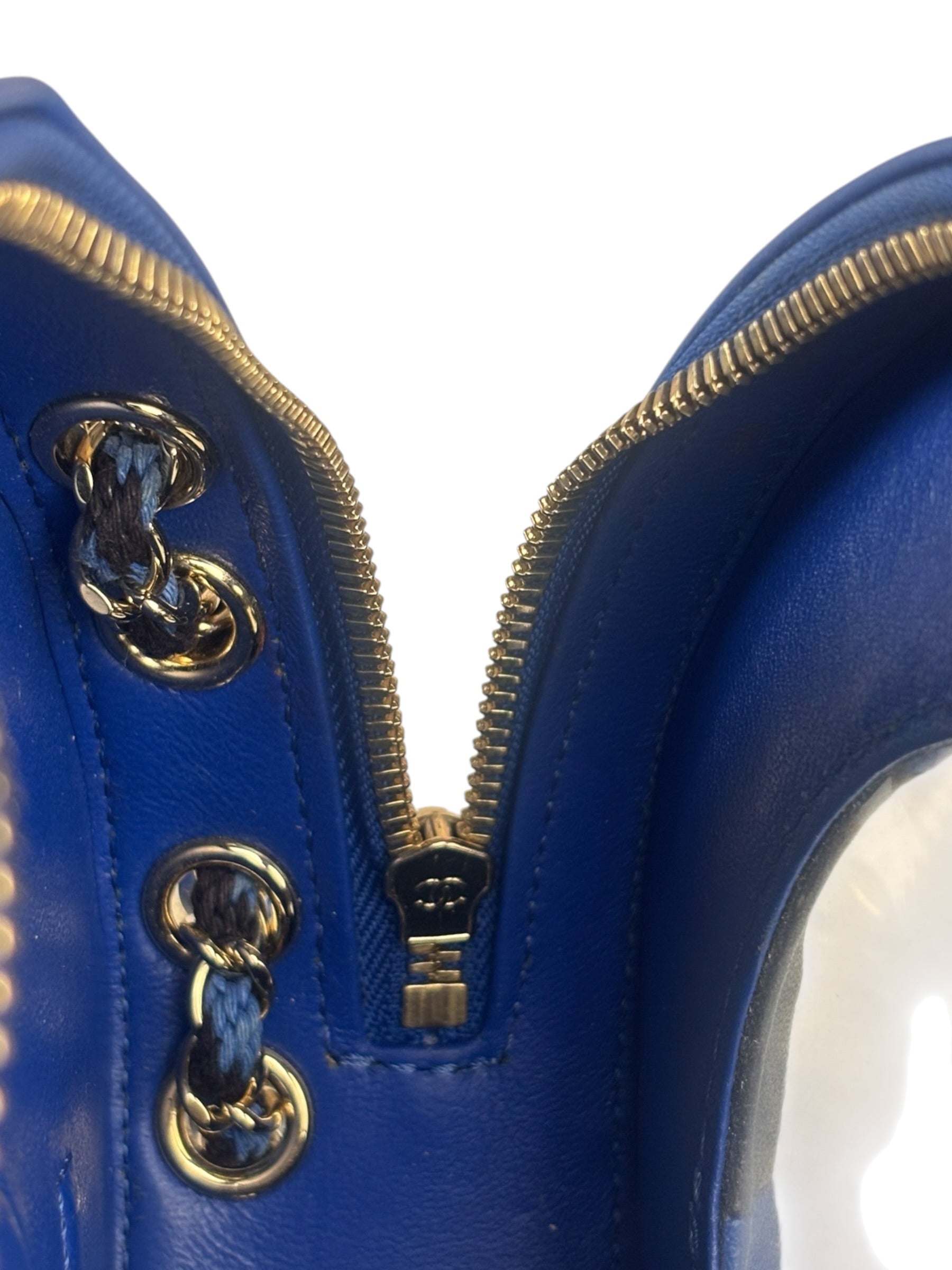 Chanel Limited Edition Lifesaver Round Crossbody Navy/Black 2017