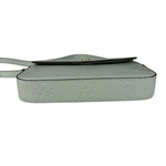 Gucci GG Super Mini Leather Shoulder Bag Pale Blue